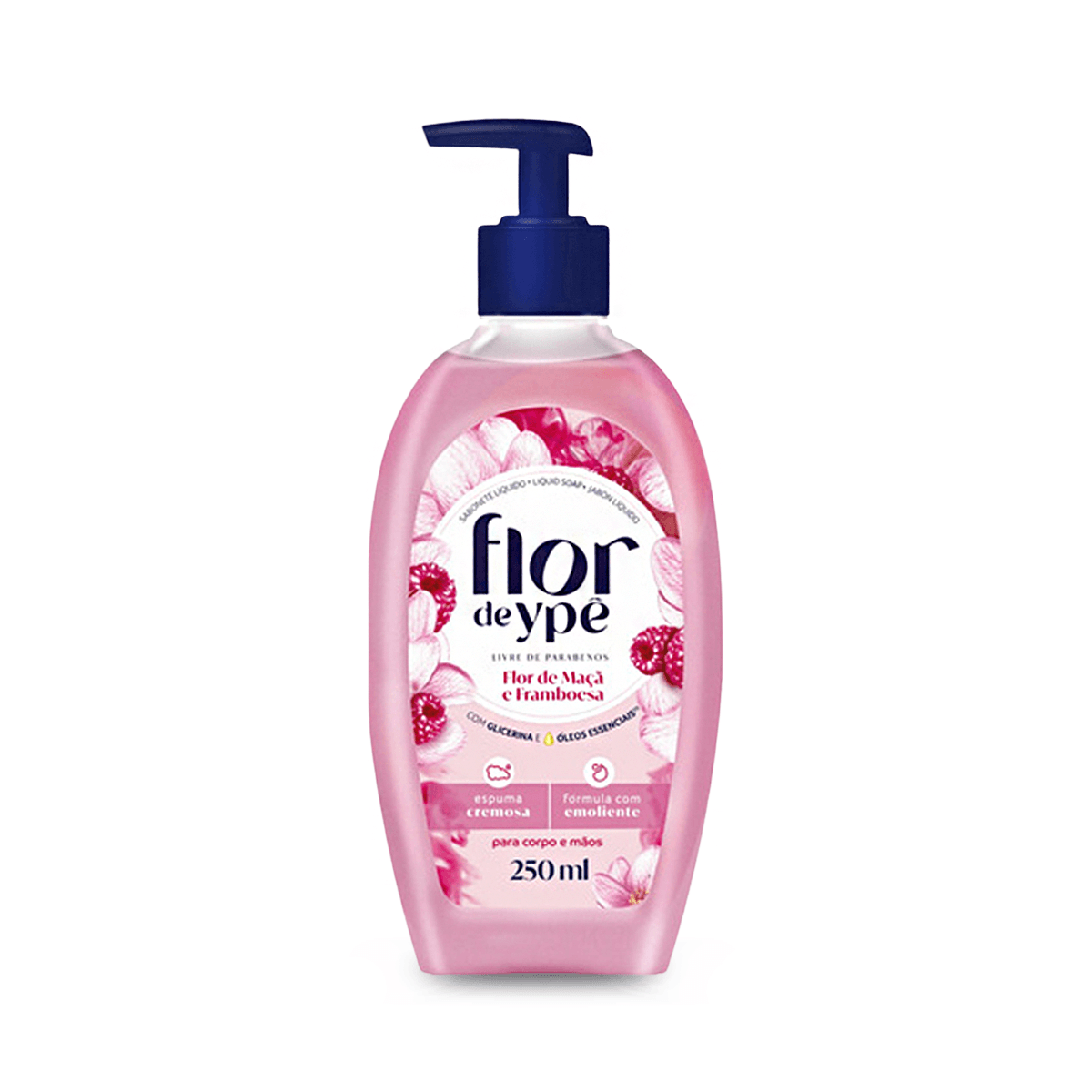 Sabonete Líquido Flor de Maçã e Framboesa 250ml Flor de Ypê